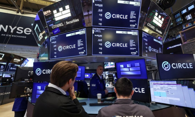 Акции Circle растут на фоне напряжtнности на Ближнем Востоке